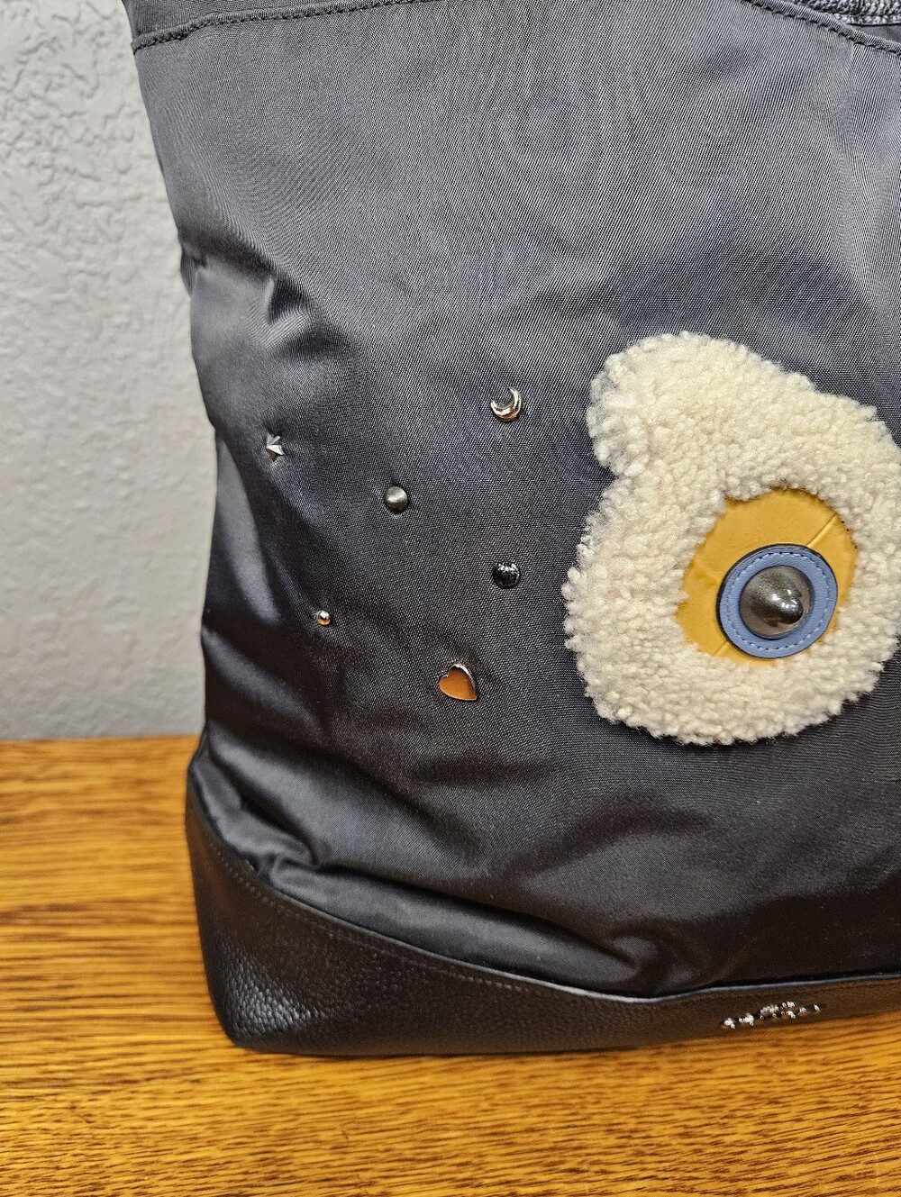 Coach Bear Nylon Tote Bag - Picture 2 of 16